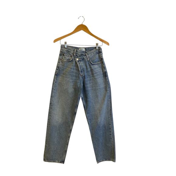 Agolde Criss Cross Arc Jeans High Rise Vintage Wash Size 24 - Picture 2 of 10